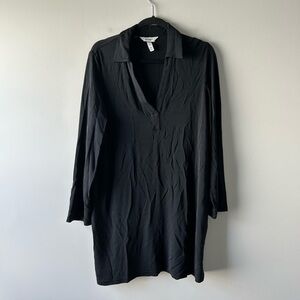 Spanx black v neck dress